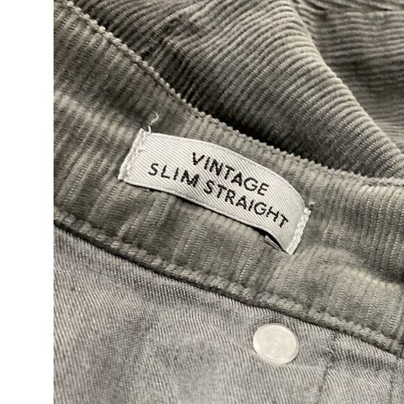J. Crew Wome's Vintage Slim Straight Corduroy pants size 28 Gray - Picture 8 of 13